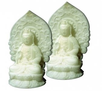 Quan Yin beeldje, wit