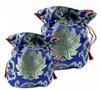 Mala-Brokaat-tasje-lotus-BLAUW